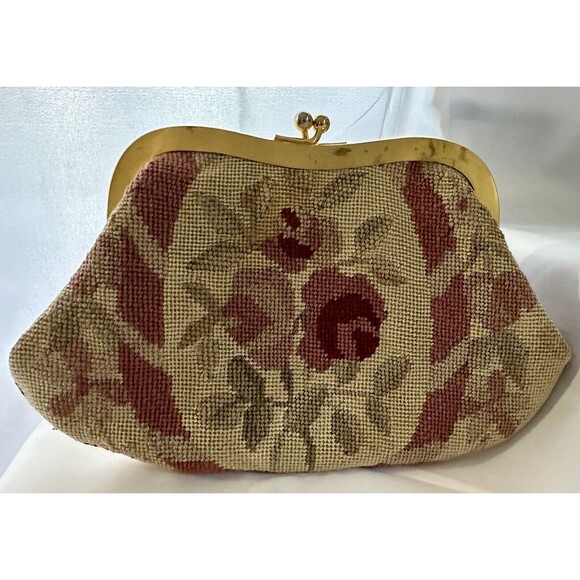 Henry A La Pensee Paris Vintage Purse Tapisserie Ancienne France - Picture 2 of 7